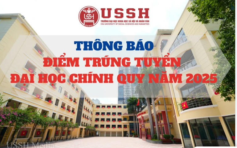 Thông báo điểm trúng tuyển Đại học chính quy năm 2025